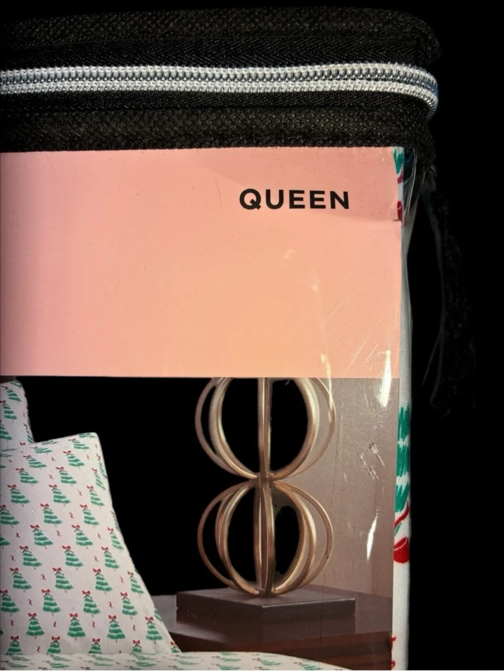 Juicy Couture Queen Sheet Set in White and Green Tree Print